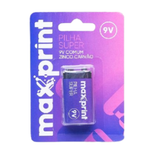 PILHA COMUM MAXPRINT 9VV BT C/1 756487