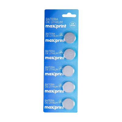 BATERIA LITHIUM MAXPRINT CR2025 3V BT C/5 - 758619
