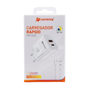 CARREGADOR USB+TPC 20w IP PEI-PD167-4