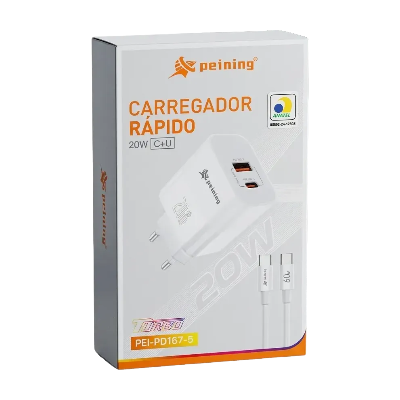 CARREGADOR USB+TPC 20w TPC PEINING PEI-PD167-5