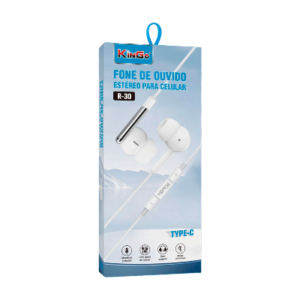 FONE DE OUVIDO KINGO TYPE C -S40 BRANCO