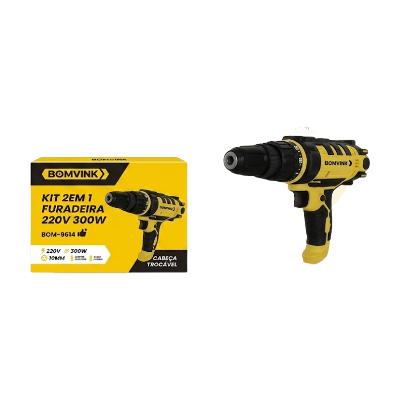 KIT 2 EM 1 FURADEIRA 220V BOM-9614