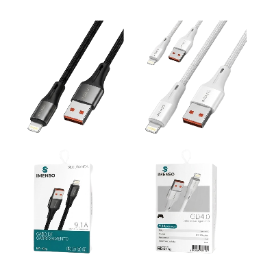 CABO DE DADOS 9.1A USB-5G 1M IMENSO  IMS-1832