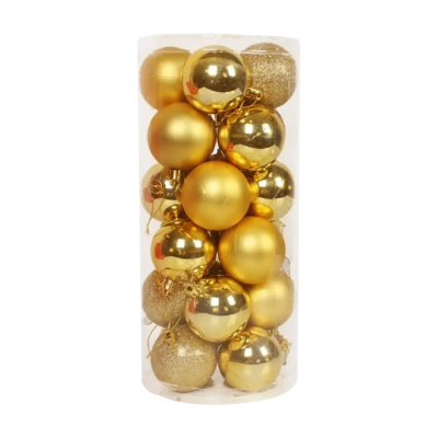BOLAS DE NATAL DOURADA 4CM BMAX BP-N042