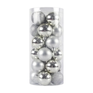 BOLAS DE NATAL BRANCAS BMAX 4CM BP-N043